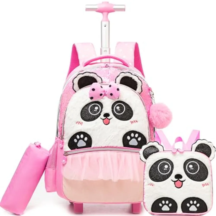 Rolling Backpack for with Wheels - Cute Bowknot Kawaii Design for Elementary Students
Rolling Backpack for with Wheels - Cute Bowknot Kawaii Design for Elementary Students
