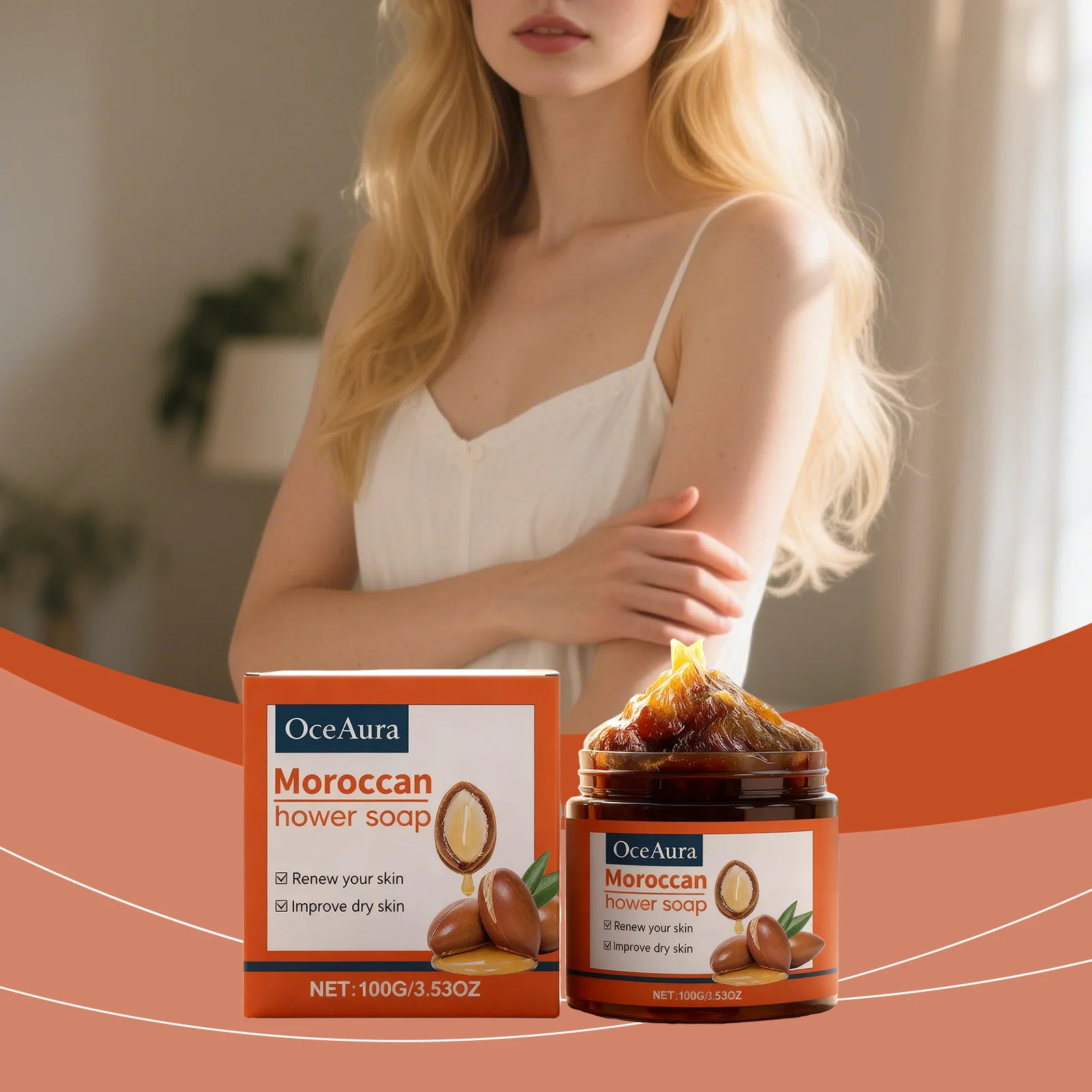 Moroccan Moisturizing Bath Soap Deep Cleanse Skin Dirt Prevent Pore Blockage Smooth Skin Rich Foam Gentle Exfoliating Shower Gel
Moroccan Moisturizing Bath Soap Deep Cleanse Skin Dirt Prevent Pore Blockage Smooth Skin Rich Foam Gentle Exfoliating Shower Gel