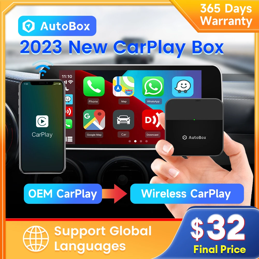 Автобокс Carplay Wireless Box Apple Carplay Беспроводной адаптер Spotify Waze Auto для Mazda 3 Ford Focus 2 Kia RIO 4 Toyota BT IOS16
Автобокс Carplay Wireless Box Apple Carplay Беспроводной адаптер Spotify Waze Auto для Mazda 3 Ford Focus 2 Kia RIO 4 Toyota BT IOS16