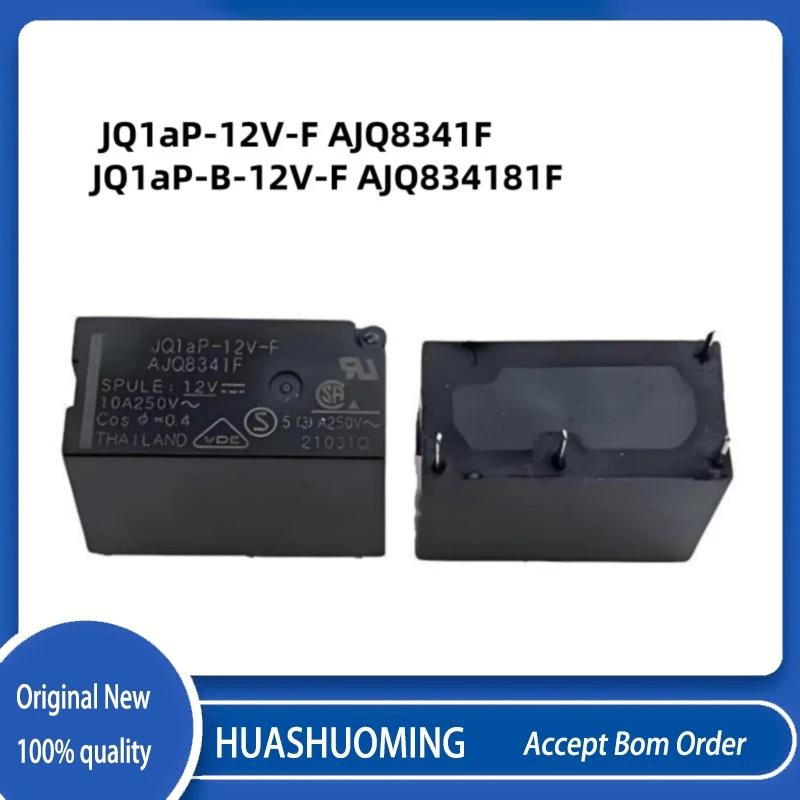 10PCS/Lot New JQ1aP-12V-F AJQ8341F JQ1aP-B-12V-F AJQ834181F JQ1aP-B-12V AJQ834181 4PINS 10A 12VDC
10PCS/Lot New JQ1aP-12V-F AJQ8341F JQ1aP-B-12V-F AJQ834181F JQ1aP-B-12V AJQ834181 4PINS 10A 12VDC
