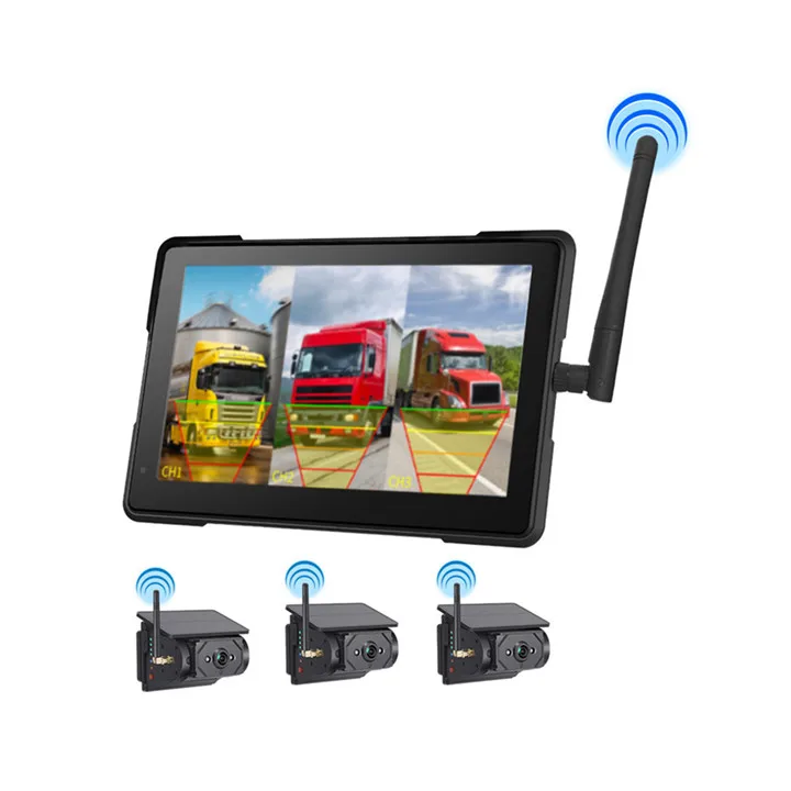 Magnetic WiFi Solar Battery 7 Inch Dash Cam AHD Split Screen DVR System for Car RV Trailer Vehicle Security Wireless RV Solar
Magnetic WiFi Solar Battery 7 Inch Dash Cam AHD Split Screen DVR System for Car RV Trailer Vehicle Security Wireless RV Solar