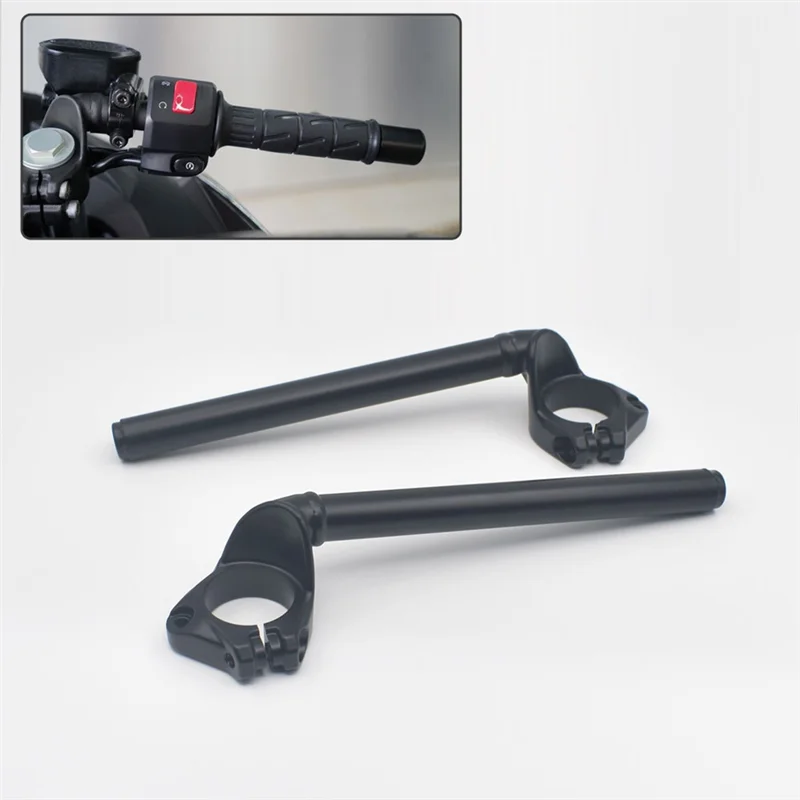 A58X-1 Pair Motorcycle Handlebars Handle Bar Clip-On Fork Tube For Kawasaki Ninja400 Ninja500 EX400 EX500 2018-2024
A58X-1 Pair Motorcycle Handlebars Handle Bar Clip-On Fork Tube For Kawasaki Ninja400 Ninja500 EX400 EX500 2018-2024