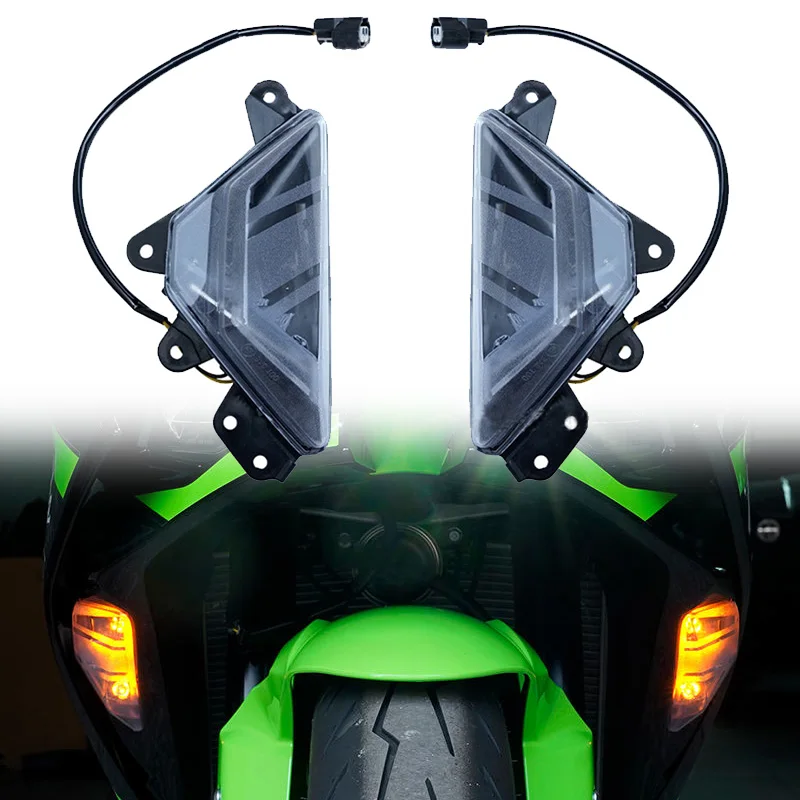 2pcs Front LED Turn Signal Fit for Kawasaki For Kawasaki Ninja ZX 6R 2025 Motorcycle Lamp Flashing Indicator Light
2pcs Front LED Turn Signal Fit for Kawasaki For Kawasaki Ninja ZX 6R 2025 Motorcycle Lamp Flashing Indicator Light
