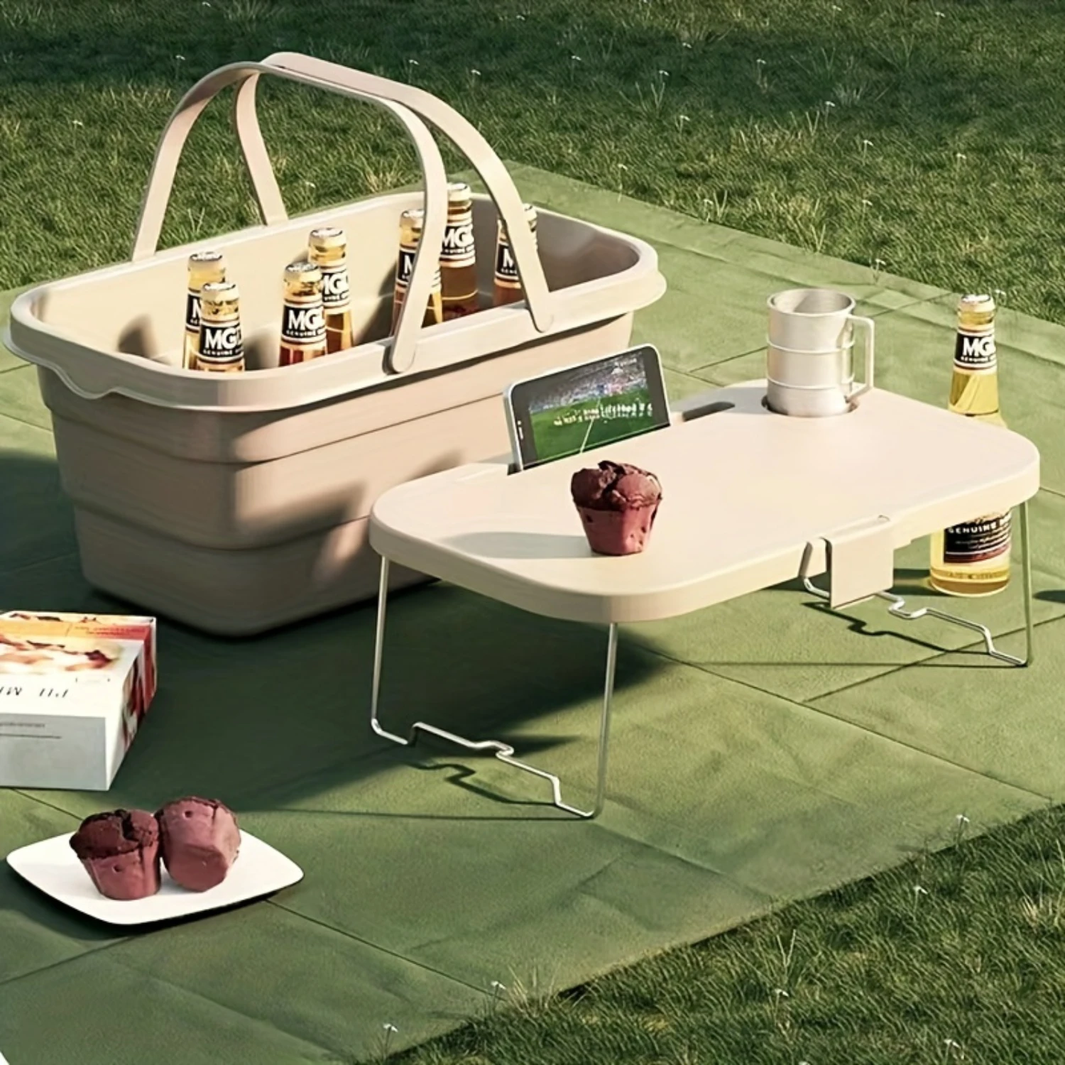 Sturdy & Spacious Foldable Picnic Basket With Safety Lid - Perfect For Outdoor Dining, Camping & Travel , Easy Design
Sturdy & Spacious Foldable Picnic Basket With Safety Lid - Perfect For Outdoor Dining, Camping & Travel , Easy Design