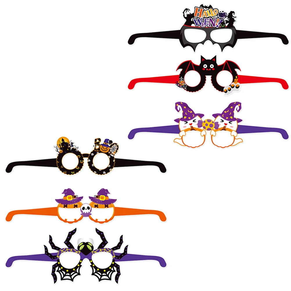 6 Pcs Paper Eyeglasses Halloween Party Props Lightweight Comfortable Costume Accessories Spider Decor Funny Photoshoot Gadgets
6 Pcs Paper Eyeglasses Halloween Party Props Lightweight Comfortable Costume Accessories Spider Decor Funny Photoshoot Gadgets