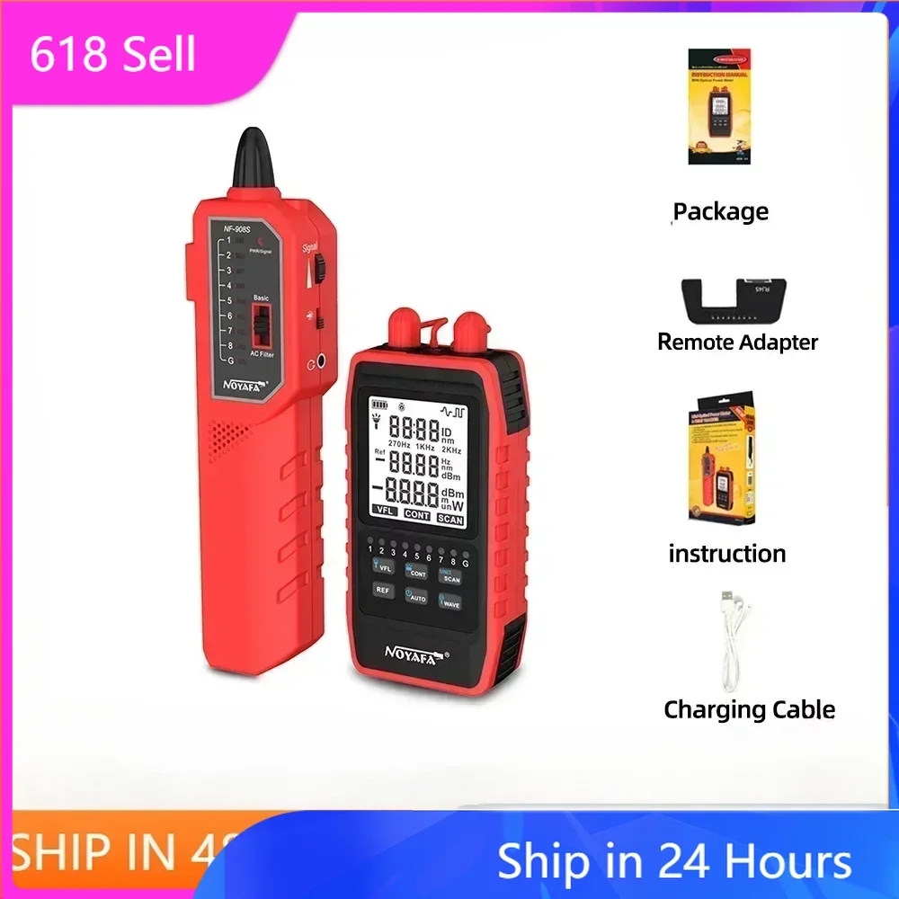 FANYUE NF-908S/L Optical Power Meter Network Line Finder Cable Wire Tracker OPM Visual Fault Locator Network Cable Test With LED
FANYUE NF-908S/L Optical Power Meter Network Line Finder Cable Wire Tracker OPM Visual Fault Locator Network Cable Test With LED