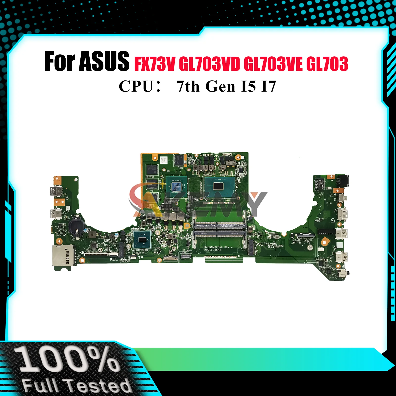 GL703VD Материнская плата для ноутбука ASUS ROG Strix GL703VE FX73V GL703V GL703VD GL703VM Материнская плата с процессором I5 I7 100% tests OK stk
GL703VD Материнская плата для ноутбука ASUS ROG Strix GL703VE FX73V GL703V GL703VD GL703VM Материнская плата с процессором I5 I7 100% tests OK stk