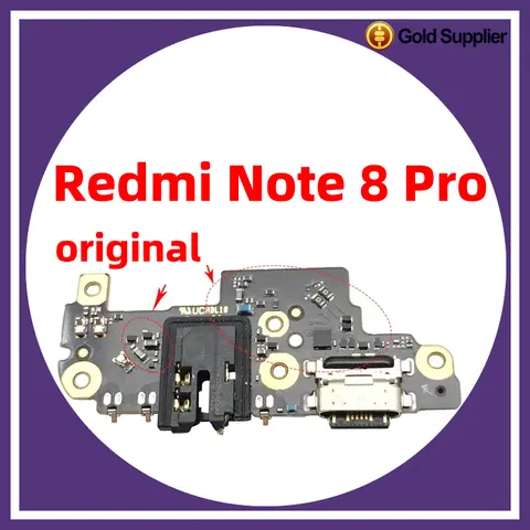 Original para xiaomi redmi note 8 pro note 8 doca conector carregador usb porta de carregamento cabo flexível substituição da placa