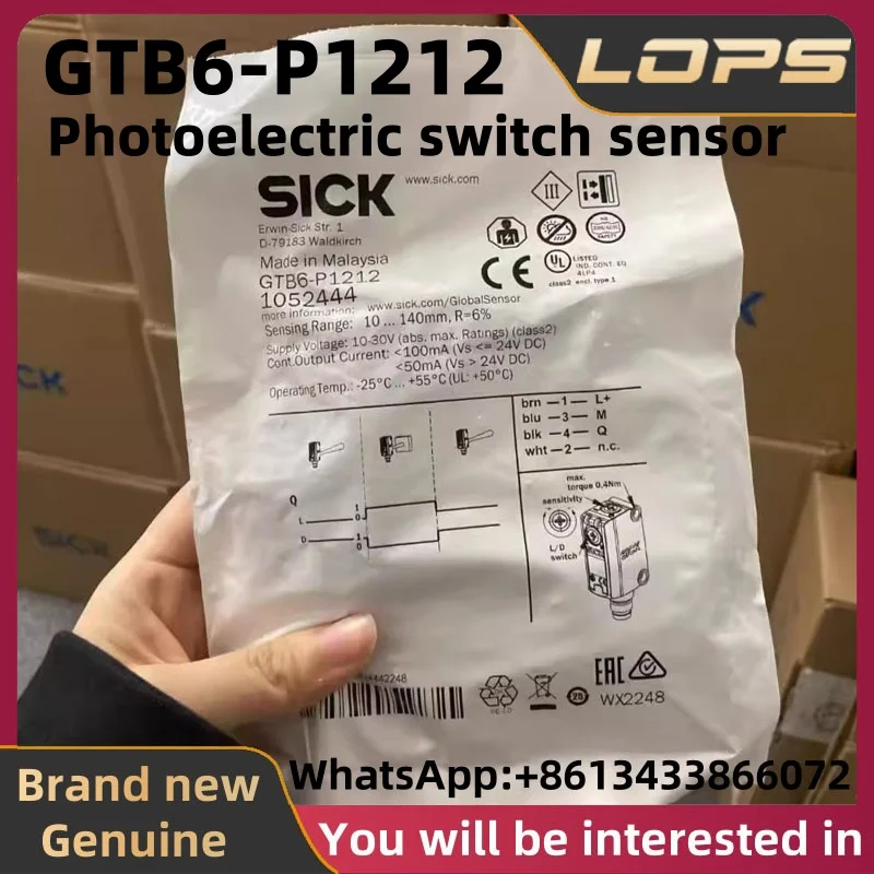 GTB6-P1212 Совершенно новый оригинальный датчик фотоэлектрического переключателя SICK, большое количество на складе, добро пожаловать на консультацию
GTB6-P1212 Совершенно новый оригинальный датчик фотоэлектрического переключателя SICK, большое количество на складе, добро пожаловать на консультацию