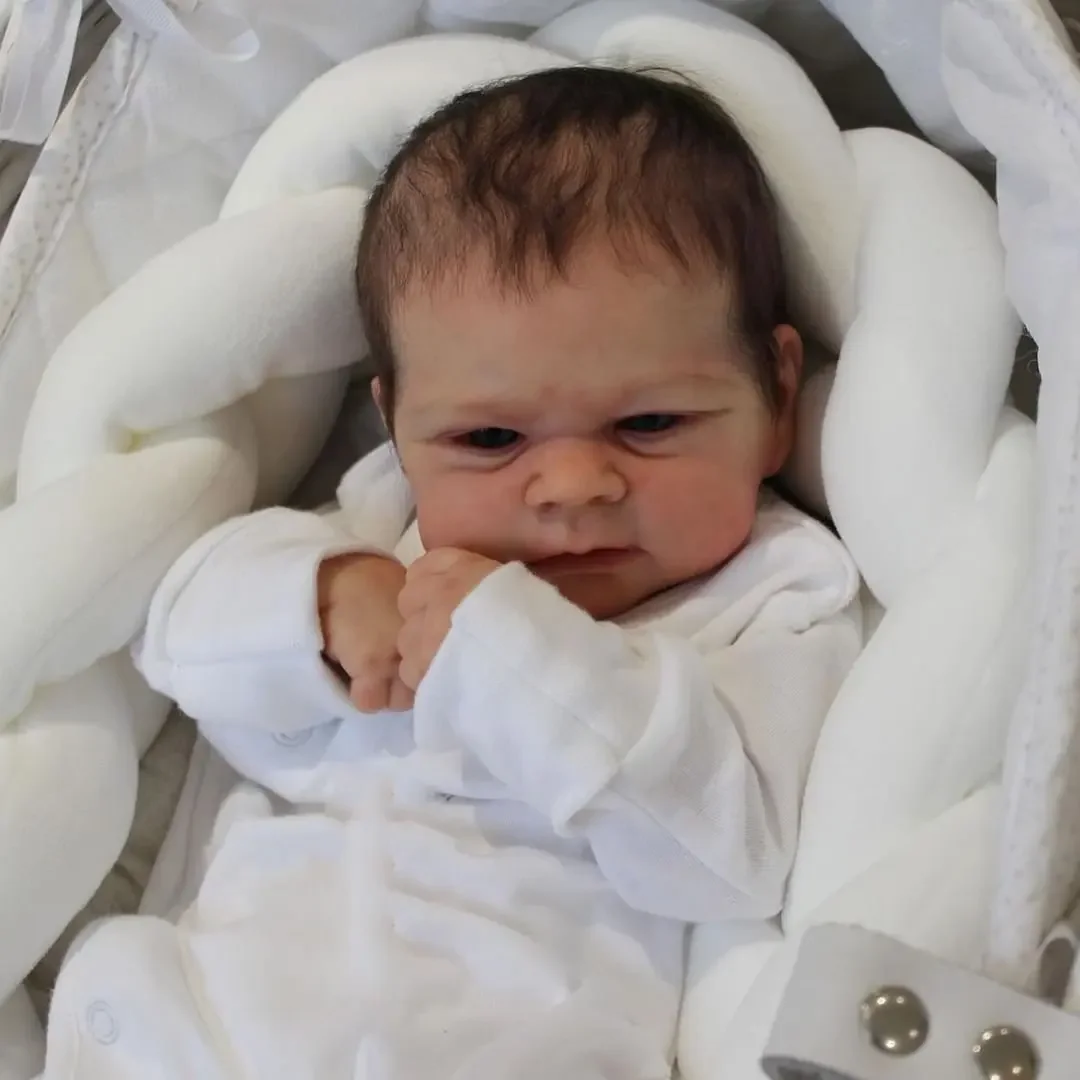 Awake Elijah Reborn Baby Doll Newborn Baby Size 3D Skin Visible Veins Collectible Art Doll
Awake Elijah Reborn Baby Doll Newborn Baby Size 3D Skin Visible Veins Collectible Art Doll