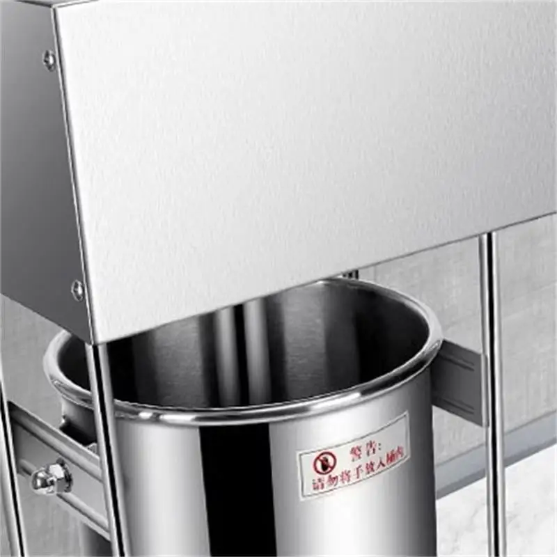 Stainless Steel Sausage Stuffer 15L - Vertical Meat Filler with 4 Tubes for Commercial Use
Stainless Steel Sausage Stuffer 15L - Vertical Meat Filler with 4 Tubes for Commercial Use