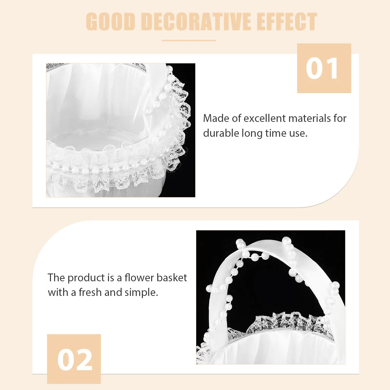 Lace Wedding Flower Basket Elegant Handheld Decorative Basket for Flower Candy Petals Storage Wedding Party Home Decoration
Lace Wedding Flower Basket Elegant Handheld Decorative Basket for Flower Candy Petals Storage Wedding Party Home Decoration