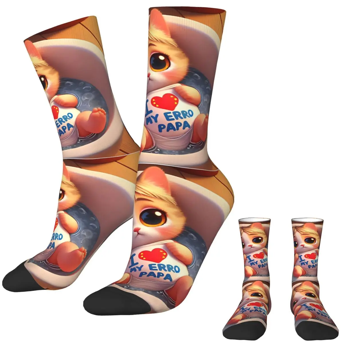 Чулки I Love My Erro PAPA, дизайнерские забавные носки, зимние нескользящие носки, высококачественные мужские носки для взрослых и альпинизма
Чулки I Love My Erro PAPA, дизайнерские забавные носки, зимние нескользящие носки, высококачественные мужские носки для взрослых и альпинизма
