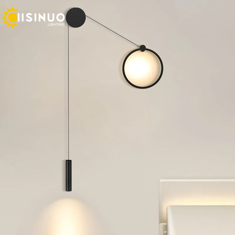 Modern Indoor Wall Sconce LED Bedside Reading Lights Up and Down Black Wall Mounted Sconce for Living Room Sofa Background Decor
Modern Indoor Wall Sconce LED Bedside Reading Lights Up and Down Black Wall Mounted Sconce for Living Room Sofa Background Decor