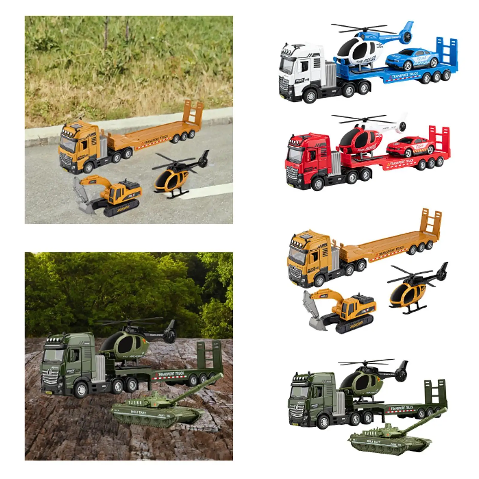 Tow Truck Toy with Mini Helicopter Educational with Sounds and Lights Trailer
Tow Truck Toy with Mini Helicopter Educational with Sounds and Lights Trailer