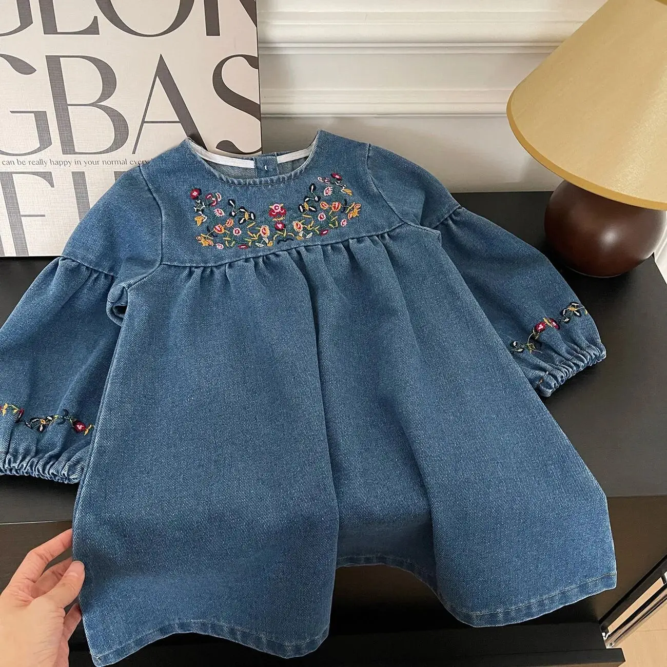 New Spring and Children's Clothing Girls' Soft Embroidered Denim Dress Long Sleeve Dress Korean Edition Stylish Versatile
New Spring and Children's Clothing Girls' Soft Embroidered Denim Dress Long Sleeve Dress Korean Edition Stylish Versatile