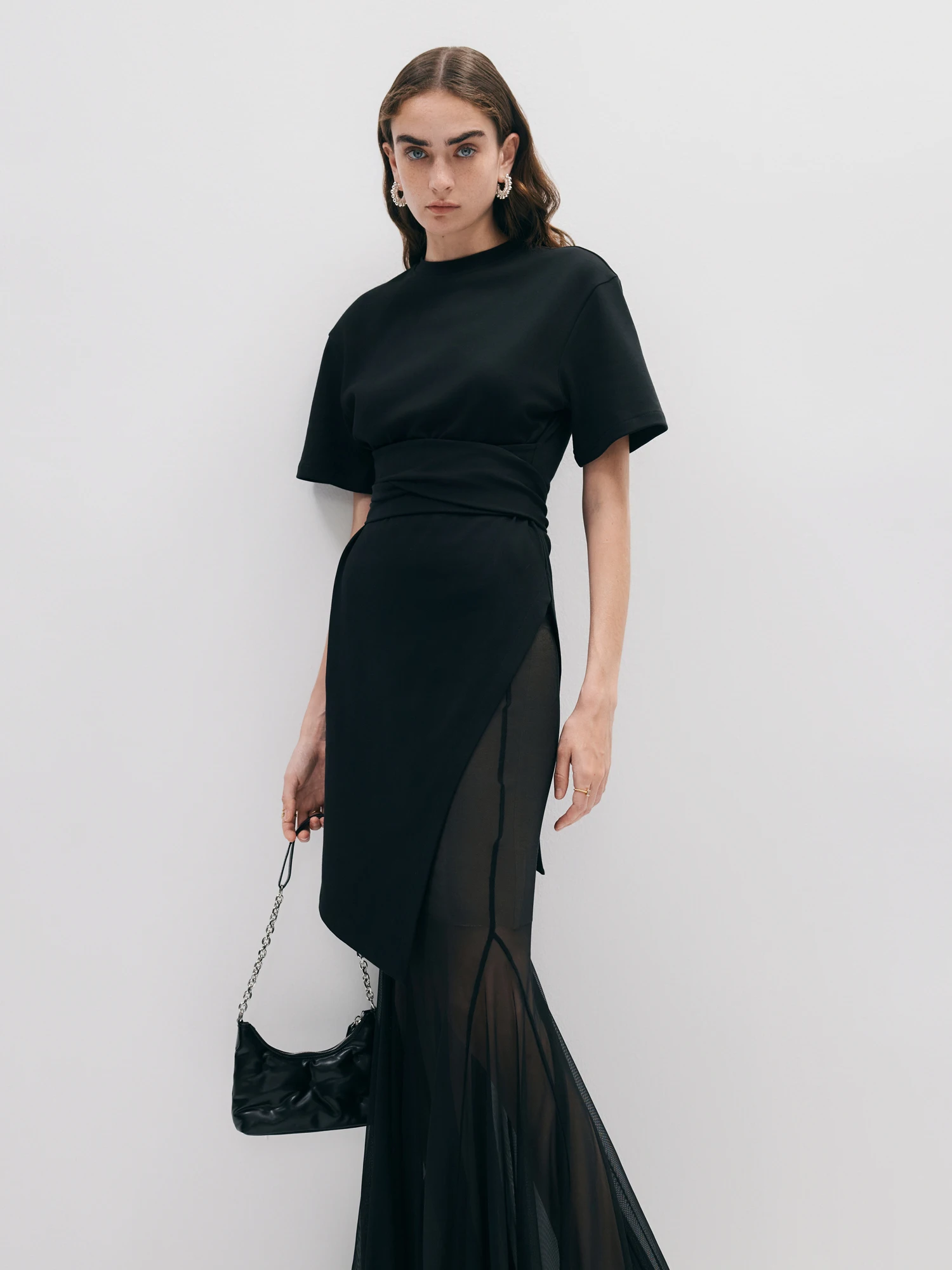 Zia Zhang Long Asymmetrical Design Tie ort Sve Women's T-irt Street Sle Cotton Polyester Blend Summer New Arrival
Zia Zhang Long Asymmetrical Design Tie ort Sve Women's T-irt Street Sle Cotton Polyester Blend Summer New Arrival