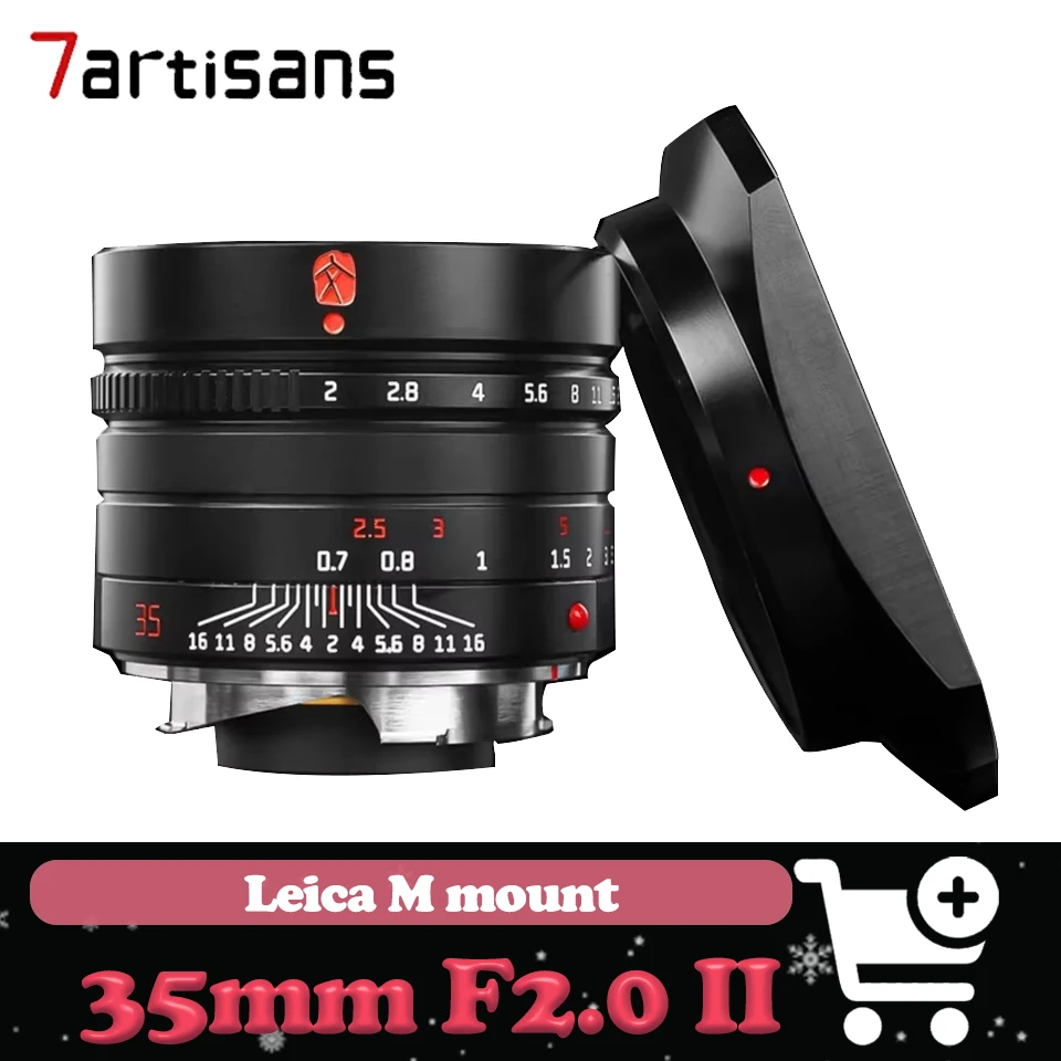 7artisans 35mm F2 II Full Frame Wide Angle Camera Lens Large Aperture Manual Focus Prime Landscape Lens compatible with Leica M
7artisans 35mm F2 II Full Frame Wide Angle Camera Lens Large Aperture Manual Focus Prime Landscape Lens compatible with Leica M