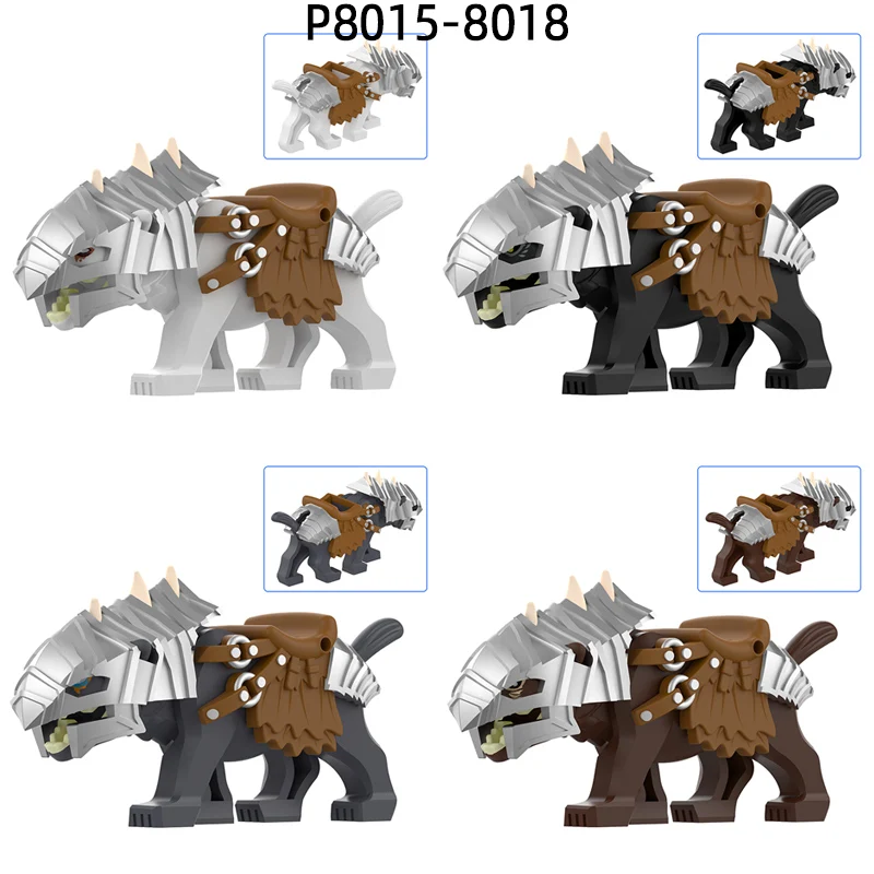 P8015-P8018 Белый Черный Серый Коричневый Волк Vargr Модель Блоки MOC Набор Кирпичей Подарки Игрушки
P8015-P8018 Белый Черный Серый Коричневый Волк Vargr Модель Блоки MOC Набор Кирпичей Подарки Игрушки