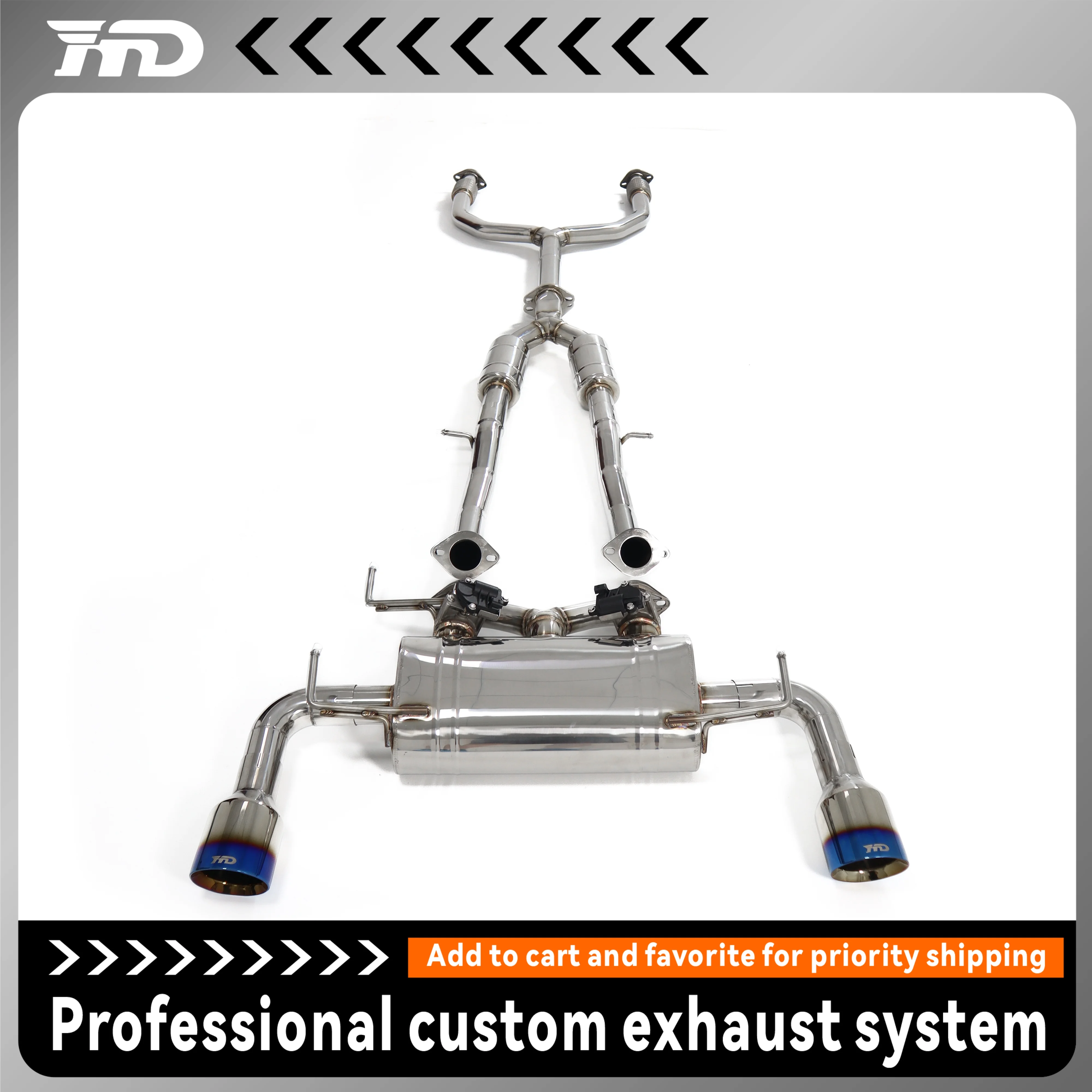 car Exhaust System Catback For Nissan 370Z 3.7L Stainless steel Electronic Valve Muffler HMD
car Exhaust System Catback For Nissan 370Z 3.7L Stainless steel Electronic Valve Muffler HMD