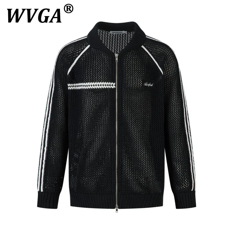 WVGA New Man Tide Long Sleeve Sweater Spring Autumn Hollow Out Design Trendy Vintage Niche Chic Casual Knitwear Coats Ins W10796
WVGA New Man Tide Long Sleeve Sweater Spring Autumn Hollow Out Design Trendy Vintage Niche Chic Casual Knitwear Coats Ins W10796