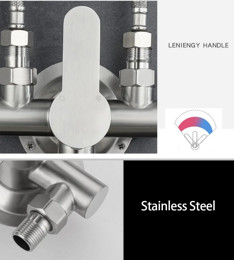 Wall Mount Bathtub Faucet Control Valve 304 Stainless Steel Exposed Shower Faucet With Swivel Tub Spout Hot Cold Water Mixer Tap
Wall Mount Bathtub Faucet Control Valve 304 Stainless Steel Exposed Shower Faucet With Swivel Tub Spout Hot Cold Water Mixer Tap