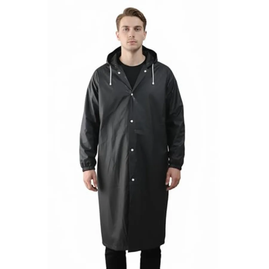 EVA Raincoat for Adults - Reusable Transparent Poncho, Waterproof and Breathable Rain Wear for Women and Men
EVA Raincoat for Adults - Reusable Transparent Poncho, Waterproof and Breathable Rain Wear for Women and Men