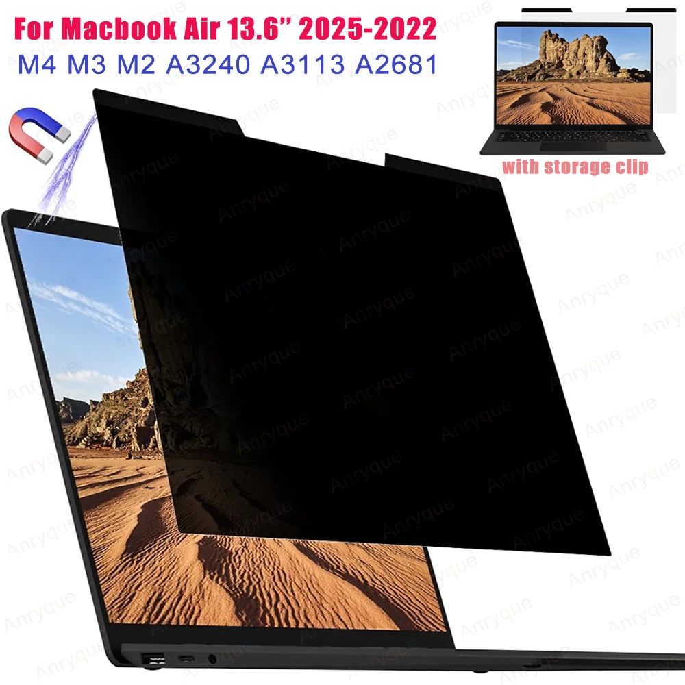 Магнитный экран для ноутбука Apple MacBook Air 13,6 дюйма 2025-2022 M4 M3 M2 A3240 A3113 A2681 Съемная антибликовая пленка
Магнитный экран для ноутбука Apple MacBook Air 13,6 дюйма 2025-2022 M4 M3 M2 A3240 A3113 A2681 Съемная антибликовая пленка
