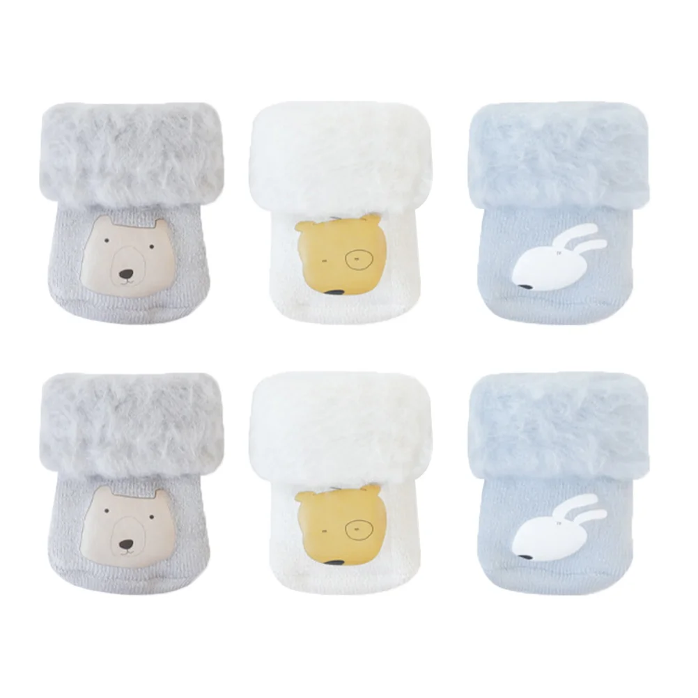 3 Pairs Acrylic Fiber Children Socks XS Size 0-6 Months Cartoon Thick Fleece Winter Kids Non Slip Durable Stockings
3 Pairs Acrylic Fiber Children Socks XS Size 0-6 Months Cartoon Thick Fleece Winter Kids Non Slip Durable Stockings