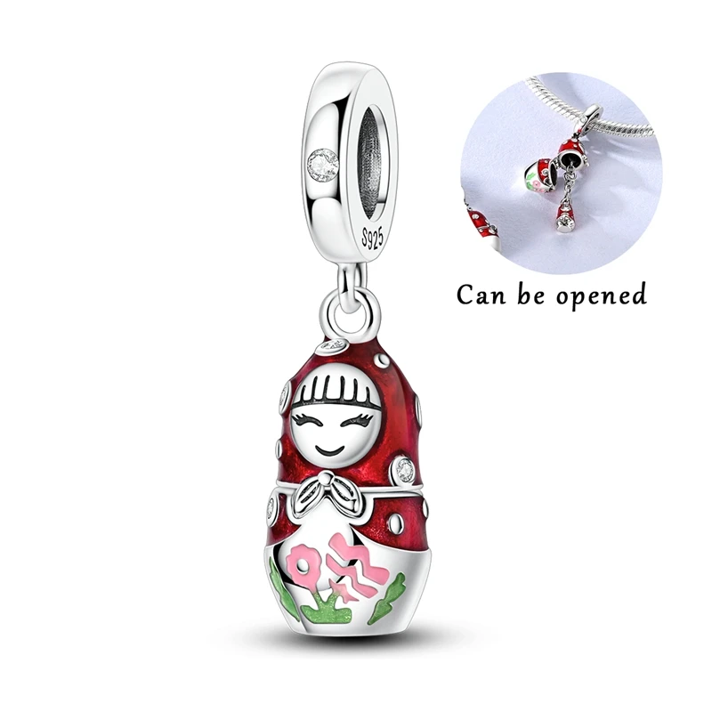 Hot Sales 925 Sterling Silver Polka Dot Doll Suitcase Heart Charm Beads CZ Zircon Dangle Fit Original Bracelet DIY Jewelry Gifts
Hot Sales 925 Sterling Silver Polka Dot Doll Suitcase Heart Charm Beads CZ Zircon Dangle Fit Original Bracelet DIY Jewelry Gifts