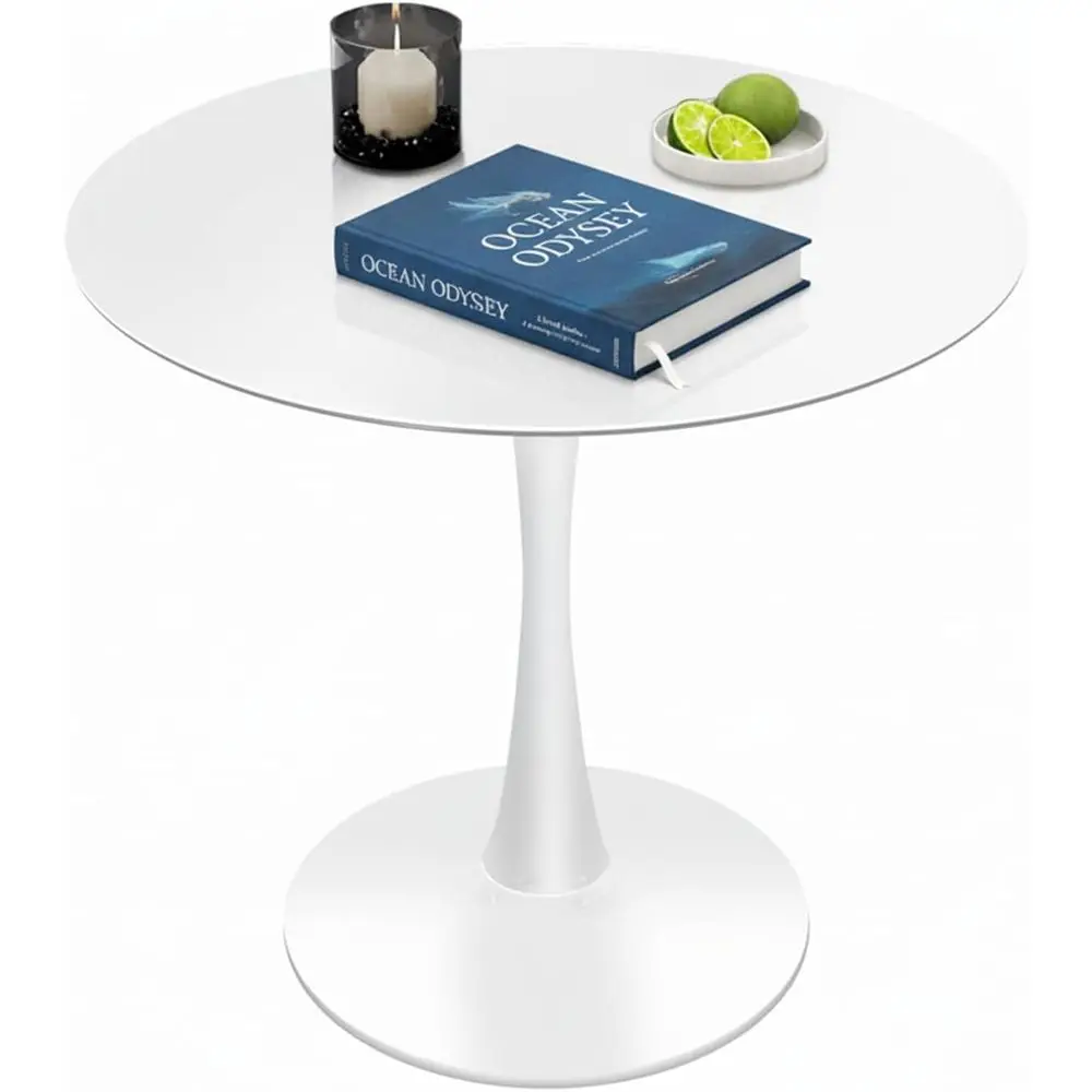 32 Round Dining Table Set for 4, White Pedestal Base
32 Round Dining Table Set for 4, White Pedestal Base