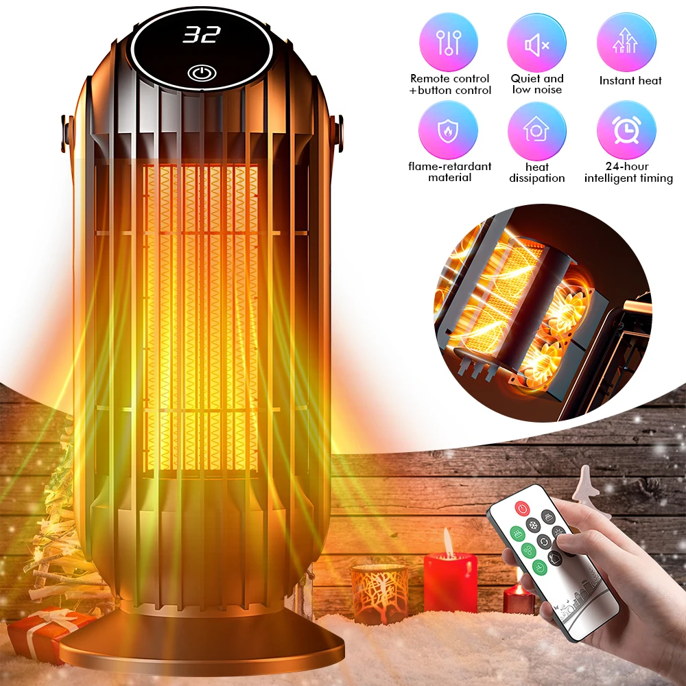 1500w Touch Screen Electric Heater Floor-Standing Thermostat Fan Heater with Remote-Controlled Patio Bedroom Infrared Heater
1500w Touch Screen Electric Heater Floor-Standing Thermostat Fan Heater with Remote-Controlled Patio Bedroom Infrared Heater