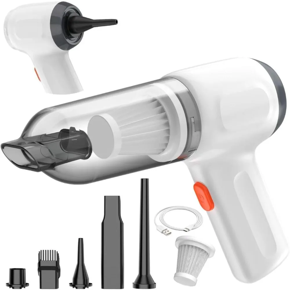 Mini Car Vacuum Cleaner, Small Handheld Vacuum Portable Cordless 3 in 1 Dust Buster & Air Blower & Hand Pump, 15000PA Rechargeab
Mini Car Vacuum Cleaner, Small Handheld Vacuum Portable Cordless 3 in 1 Dust Buster & Air Blower & Hand Pump, 15000PA Rechargeab