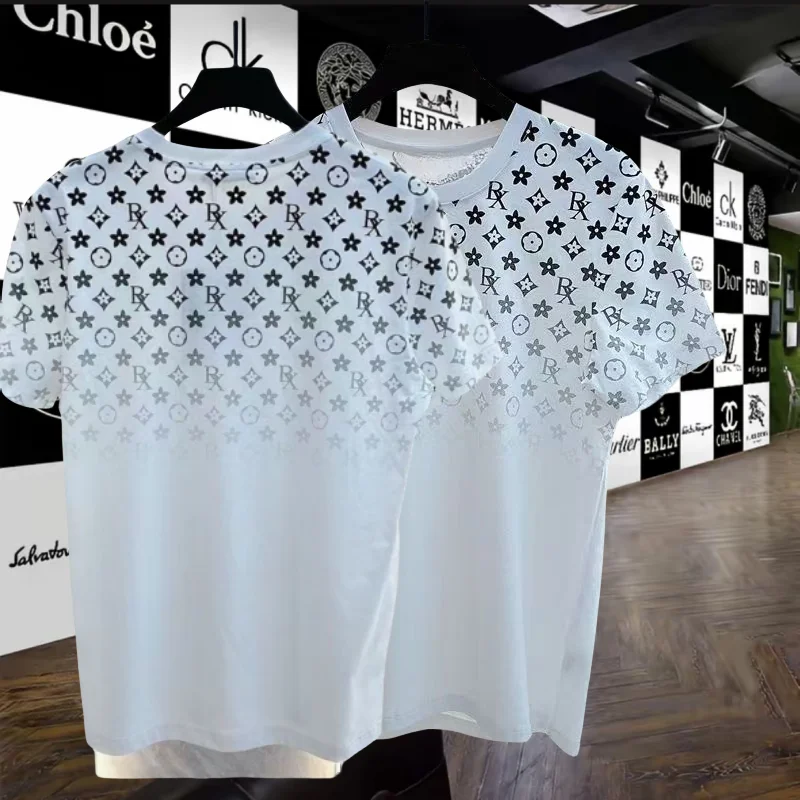 3D Printed Summer Men's New Trendy Brand Printed Top Versatile Round Neck Half-sleeve Trendy Casual Short-sleeved T-shirt Moto
3D Printed Summer Men's New Trendy Brand Printed Top Versatile Round Neck Half-sleeve Trendy Casual Short-sleeved T-shirt Moto