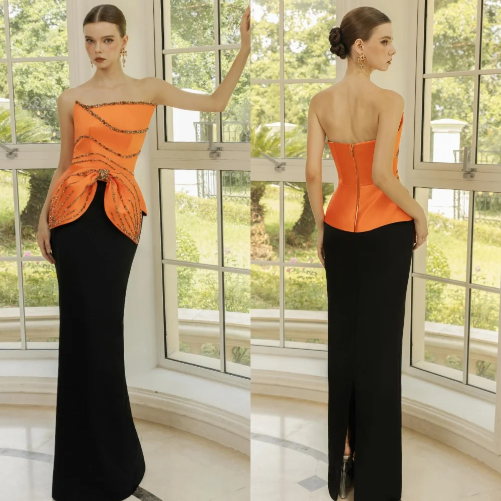 Customized Pleat Sequined Straight Strapless Long Dresses Bespoke Occasion Evening Sparkle Formal Exquisite
Customized Pleat Sequined Straight Strapless Long Dresses Bespoke Occasion Evening Sparkle Formal Exquisite