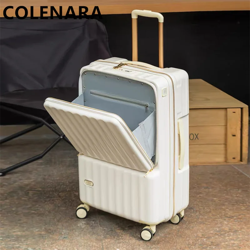 COLENARA 20 Inch Suitcase Front Opening Laptop Boarding Case 24 Inch ABS+PC Trolley Case Universal Wheel Rolling Travel Luggage
COLENARA 20 Inch Suitcase Front Opening Laptop Boarding Case 24 Inch ABS+PC Trolley Case Universal Wheel Rolling Travel Luggage