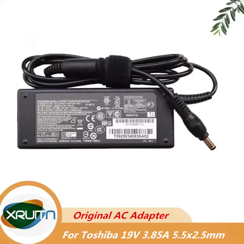Оригинальное зарядное устройство переменного тока PA-1750-09 19 В 3,95 А 75 Вт для блока питания ноутбука Toshiba PA3715U-1ACA PA3468U-1ACA PA-1750-29
Оригинальное зарядное устройство переменного тока PA-1750-09 19 В 3,95 А 75 Вт для блока питания ноутбука Toshiba PA3715U-1ACA PA3468U-1ACA PA-1750-29