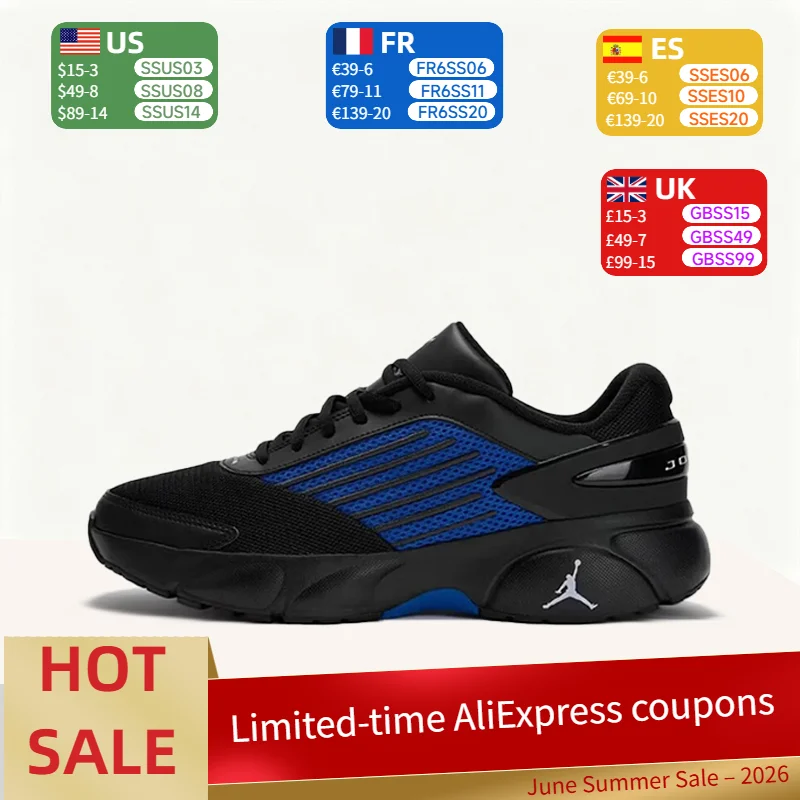Nike Jordan TRUNNER FLOW Men's Low-Top Basketball Shoes: Cushioned, Lightweight, and Breathable in Black and Blue IO2091-004
Nike Jordan TRUNNER FLOW Men's Low-Top Basketball Shoes: Cushioned, Lightweight, and Breathable in Black and Blue IO2091-004