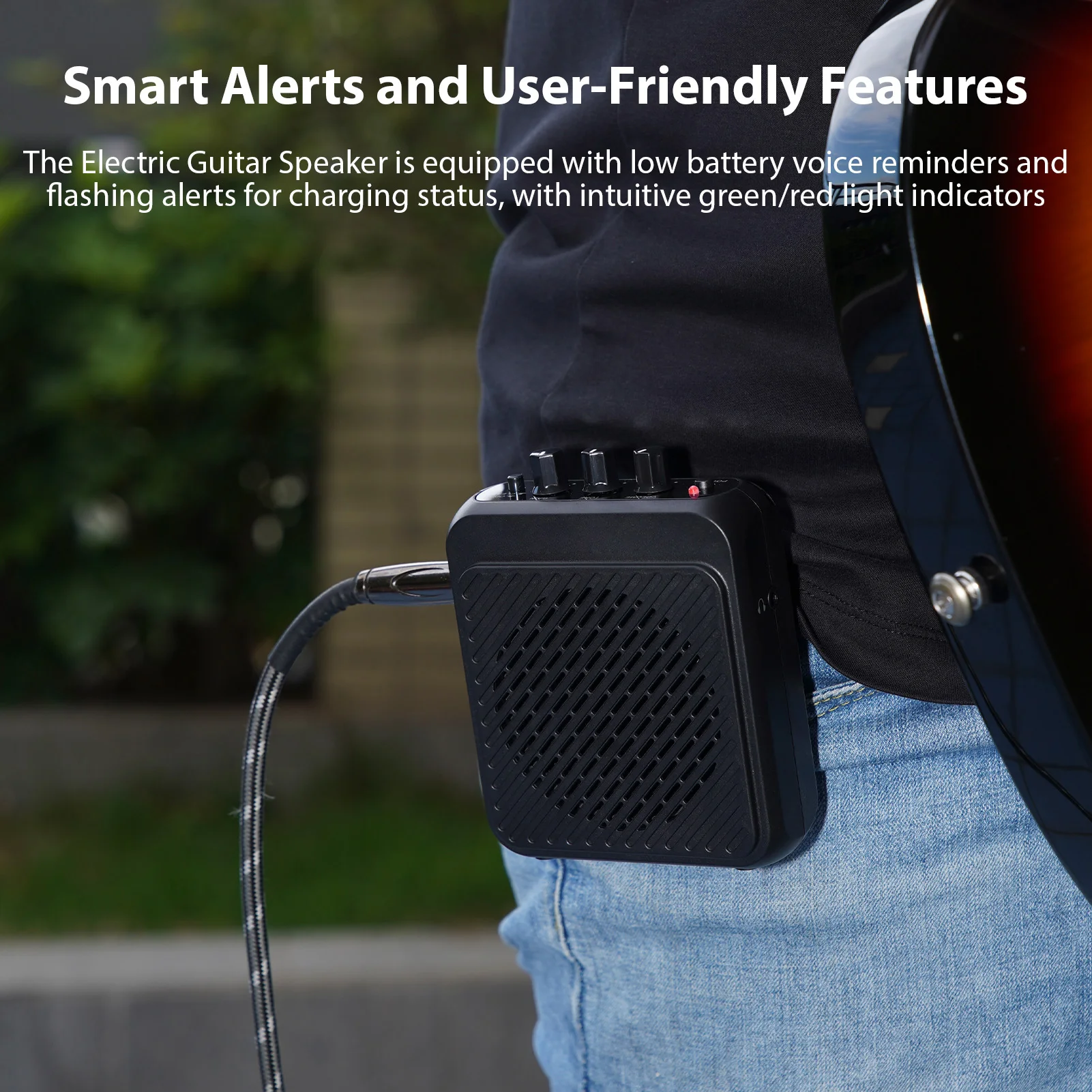 AG-03N Усилитель для электрогитары BT Динамик Мини-дизайн с поясным креплением 2 режима 3 Вт Перезаряжаемый с наушниками Бесшумная практика
AG-03N Усилитель для электрогитары BT Динамик Мини-дизайн с поясным креплением 2 режима 3 Вт Перезаряжаемый с наушниками Бесшумная практика