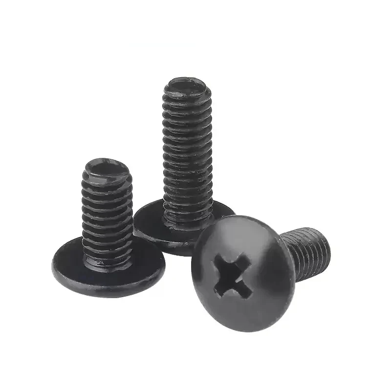 Black Carbon Steel Phillips Mushroom Head Screws Cross Recessed Large Round Head Bolts M2 M2.5 M3 M4 M5 M6
Black Carbon Steel Phillips Mushroom Head Screws Cross Recessed Large Round Head Bolts M2 M2.5 M3 M4 M5 M6