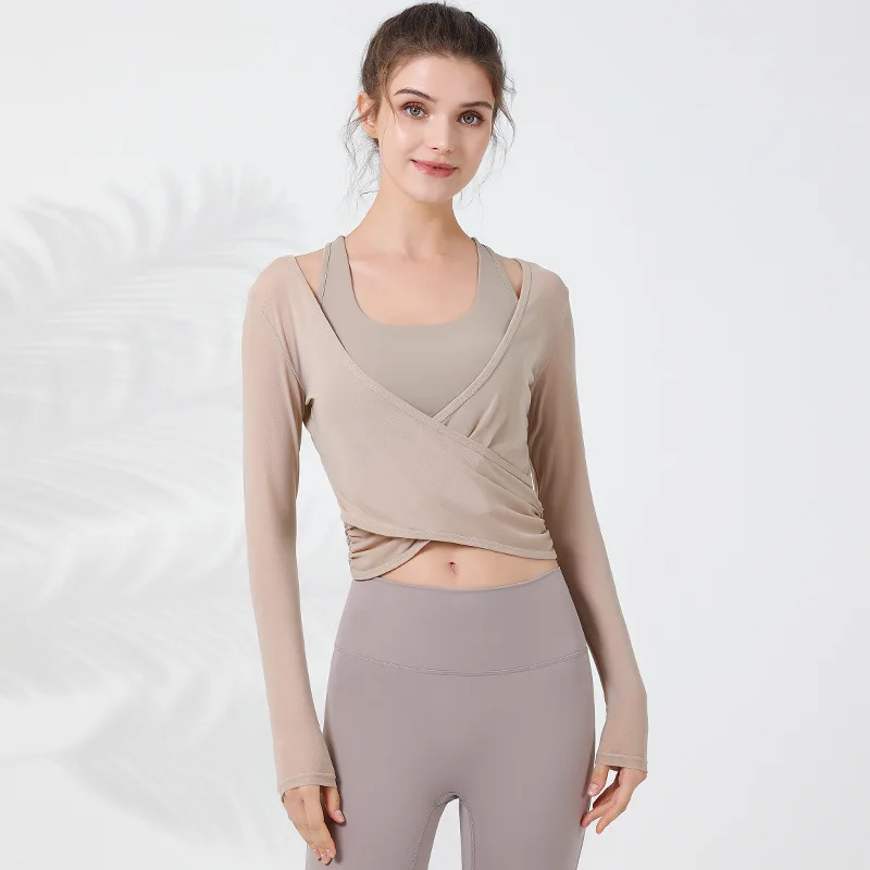 Women Yoga Shirts Long Sleeve Sport T-shirt Thin Mesh Breathable Running Sweatshirt V-Neck Workout Smock Gym Fitness Tops Female
Women Yoga Shirts Long Sleeve Sport T-shirt Thin Mesh Breathable Running Sweatshirt V-Neck Workout Smock Gym Fitness Tops Female