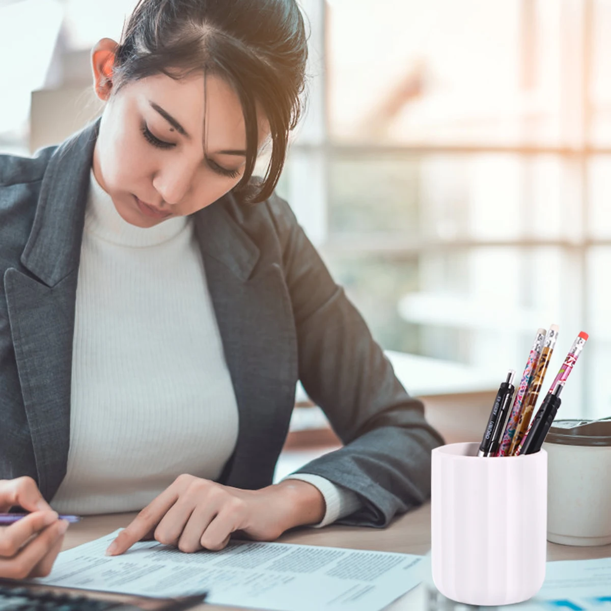 Silicone Pen Holder Stationery ganizer Material Easy to Clean Multifunctional Container for Office Use
Silicone Pen Holder Stationery ganizer Material Easy to Clean Multifunctional Container for Office Use
