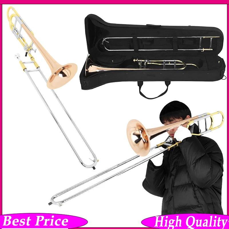 Tenor Slide Trombone with F-Attachment – Phosphor Bronze Bell (Gold/Silver/Rose Finish) Complete Kit for Students & Musicians
Tenor Slide Trombone with F-Attachment – Phosphor Bronze Bell (Gold/Silver/Rose Finish) Complete Kit for Students & Musicians