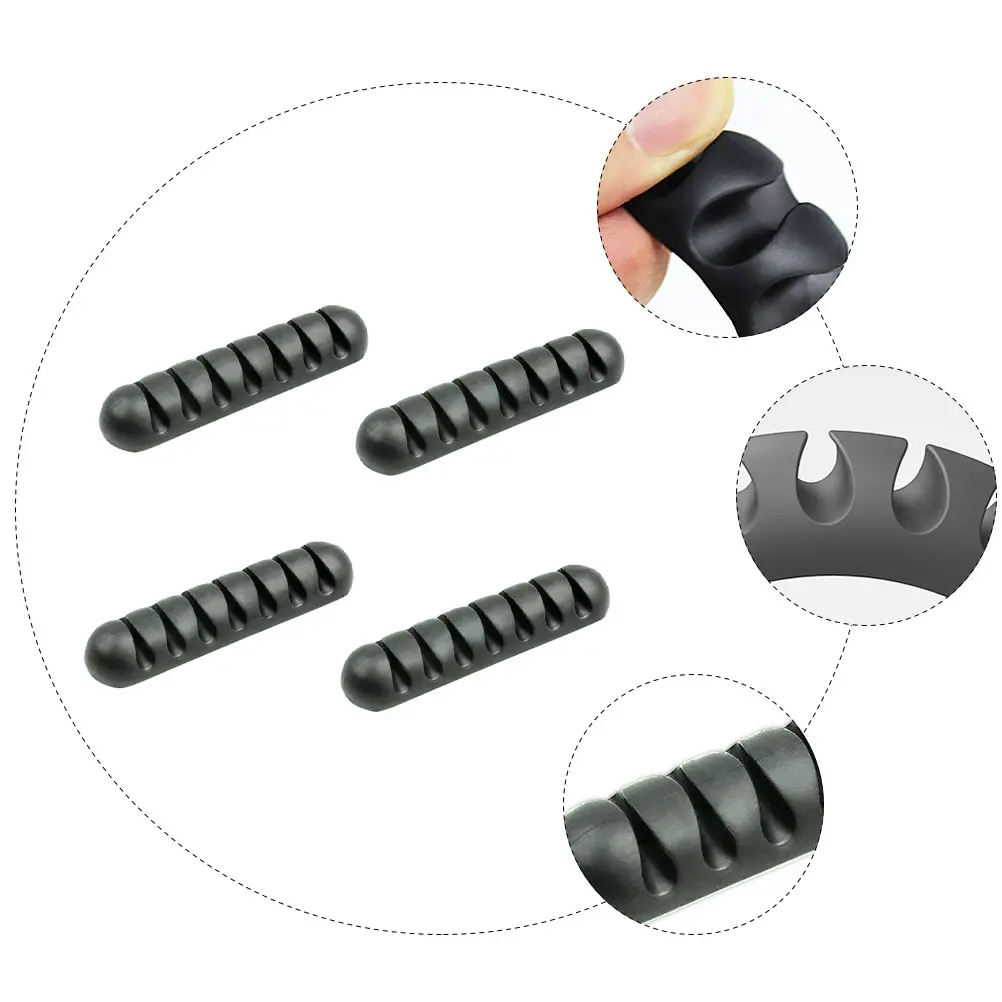 4pcs Cable Organizer 7 Hole Wire Manager Cord Holder Desktop Car Home Office Use Simple Line Arranger Soft Durable Silicone Cord
4pcs Cable Organizer 7 Hole Wire Manager Cord Holder Desktop Car Home Office Use Simple Line Arranger Soft Durable Silicone Cord