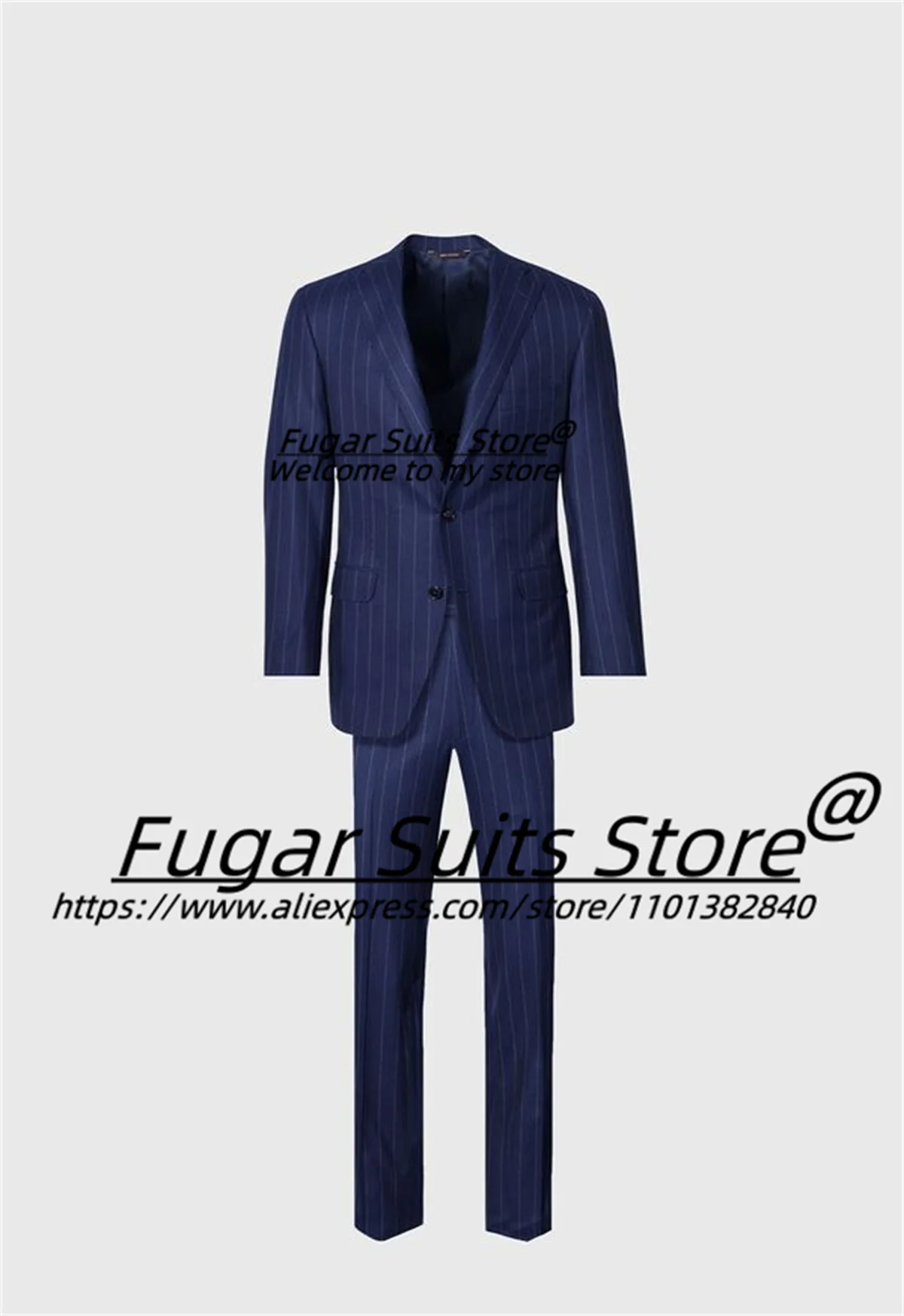 ltalian Style Navy Blue Stripe Business Suits For Men Slim Notched Lapel Groom Tuxedos2Pcs Sets Classic Male Blazers Ropa Hombre
ltalian Style Navy Blue Stripe Business Suits For Men Slim Notched Lapel Groom Tuxedos2Pcs Sets Classic Male Blazers Ropa Hombre