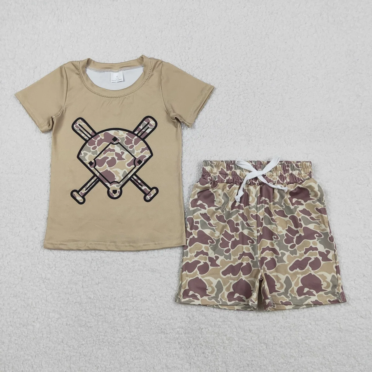 Wholesale Toddler Baby Boy Outfit Children Short Sleeves Baseball T-shirt Pockets Camo Print Shorts Infant Summer Set Clothing
Wholesale Toddler Baby Boy Outfit Children Short Sleeves Baseball T-shirt Pockets Camo Print Shorts Infant Summer Set Clothing