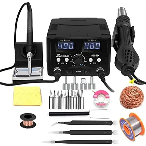 2 in 1 750W LED Digital Soldering Station Hot Air Gun Rework Station for Phone PCB IC SMD BGA Welding 110V
2 in 1 750W LED Digital Soldering Station Hot Air Gun Rework Station for Phone PCB IC SMD BGA Welding 110V
