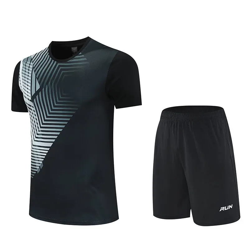 Minimalist Sport Men's Short Sleeve Set Leisure Fashion O-Neck T-shirt + Drawstring Shorts Exercise Quick Dry Men Two-piece Suit
Minimalist Sport Men's Short Sleeve Set Leisure Fashion O-Neck T-shirt + Drawstring Shorts Exercise Quick Dry Men Two-piece Suit