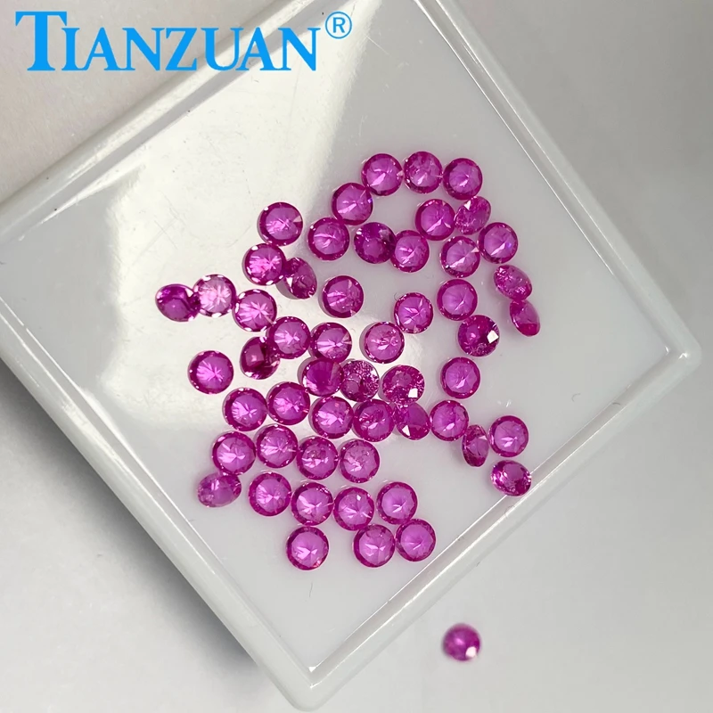 Small Size Rose Pink color Lab Grown Sapphire Round Shape Synthetic Corundum Diamond Cut with Inculsions Stone Loose Sapphire
Small Size Rose Pink color Lab Grown Sapphire Round Shape Synthetic Corundum Diamond Cut with Inculsions Stone Loose Sapphire