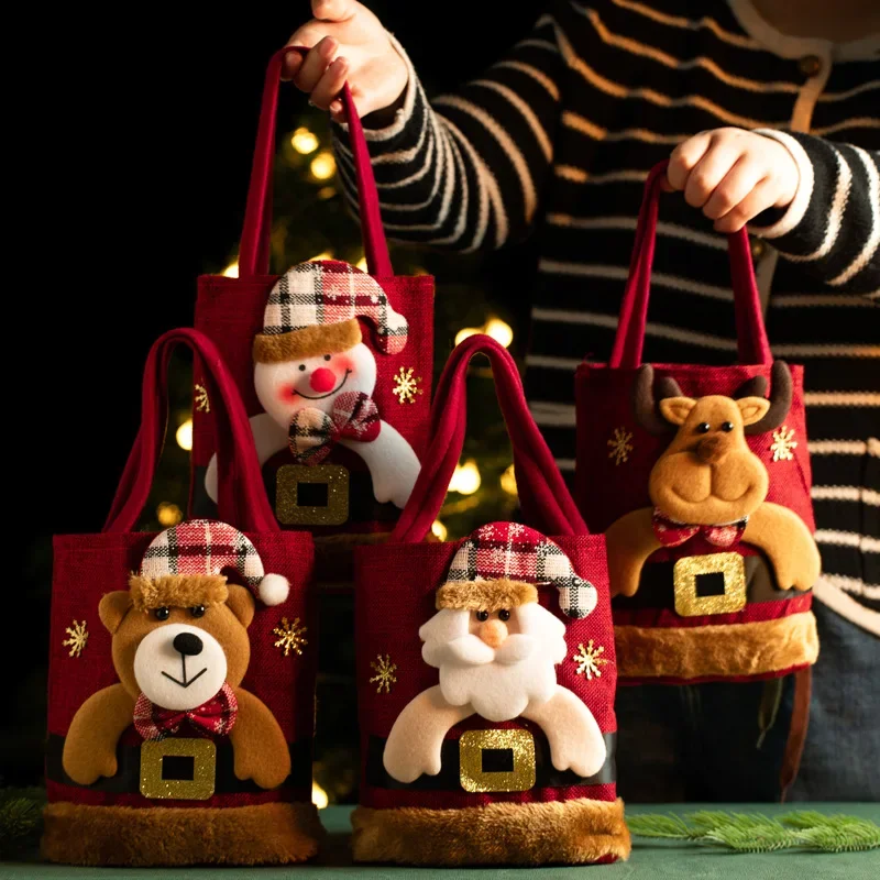Storage Bags Christmas Gift Bag Linen Cloth New Year Children's Candy Handbag Christmas Eve Apple Storage Bag Xmas Santa Claus
Storage Bags Christmas Gift Bag Linen Cloth New Year Children's Candy Handbag Christmas Eve Apple Storage Bag Xmas Santa Claus